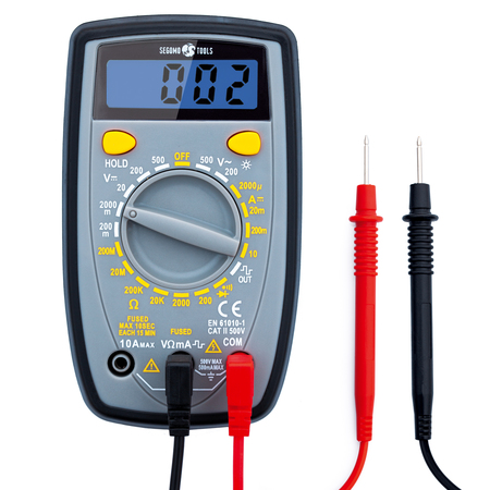 SEGOMO TOOLS 500 Volt Amp & Diode Voltage, Digital Multimeter Tester 33850
